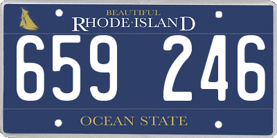 RI license plate 659246
