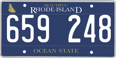 RI license plate 659248