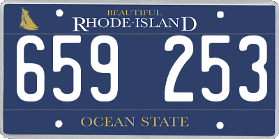 RI license plate 659253