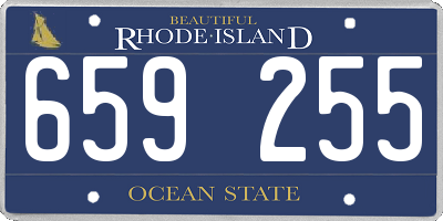 RI license plate 659255