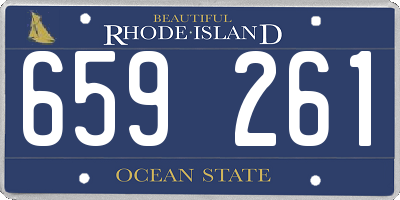 RI license plate 659261