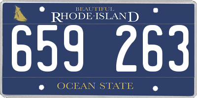 RI license plate 659263