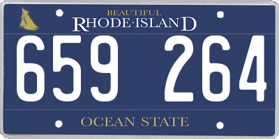 RI license plate 659264