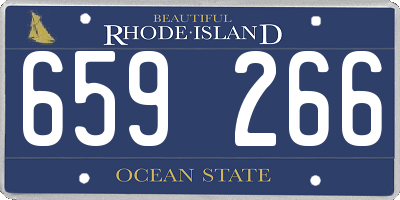 RI license plate 659266