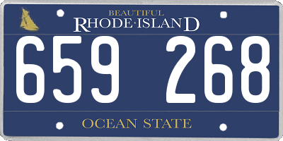 RI license plate 659268