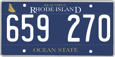 RI license plate 659270