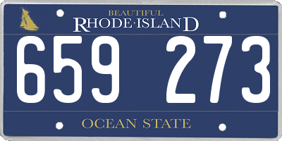 RI license plate 659273