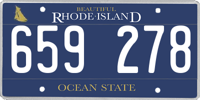 RI license plate 659278