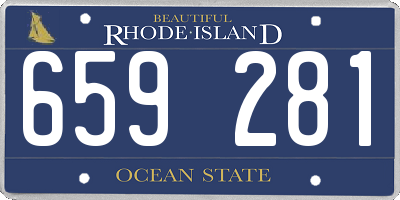 RI license plate 659281