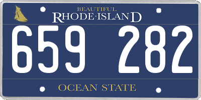 RI license plate 659282