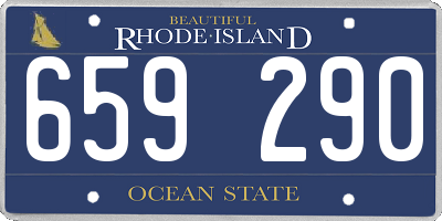 RI license plate 659290