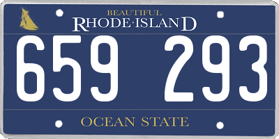 RI license plate 659293