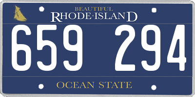 RI license plate 659294
