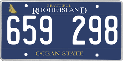 RI license plate 659298