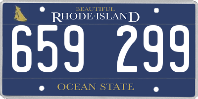 RI license plate 659299