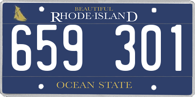 RI license plate 659301
