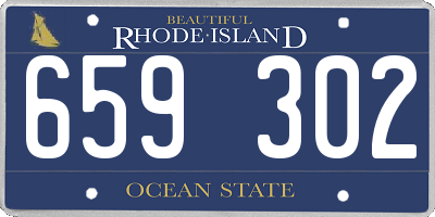RI license plate 659302