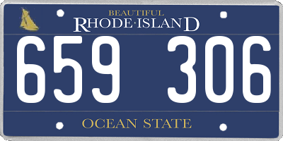 RI license plate 659306