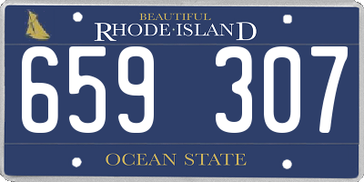 RI license plate 659307