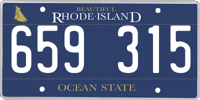 RI license plate 659315