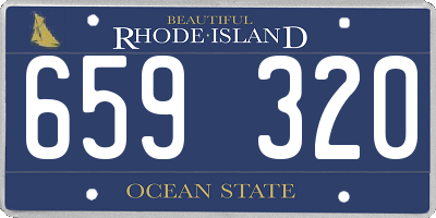 RI license plate 659320