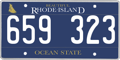 RI license plate 659323