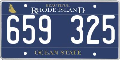 RI license plate 659325