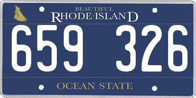 RI license plate 659326