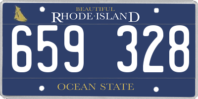 RI license plate 659328