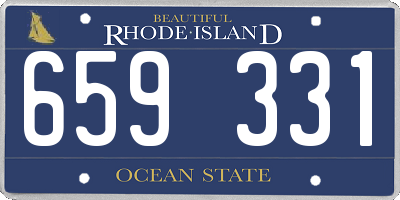 RI license plate 659331