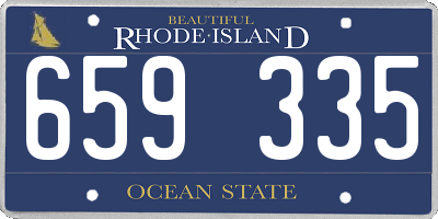 RI license plate 659335