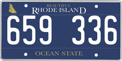 RI license plate 659336