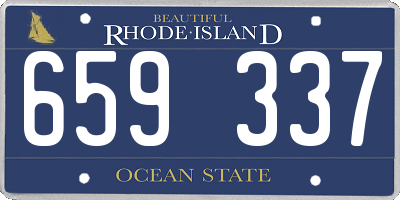 RI license plate 659337