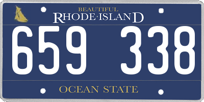 RI license plate 659338