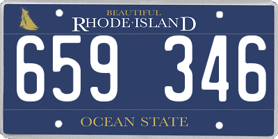 RI license plate 659346