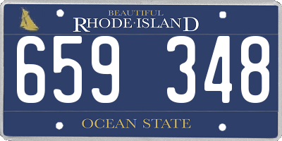 RI license plate 659348