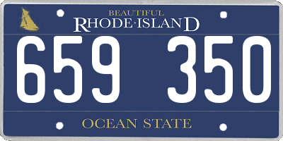 RI license plate 659350