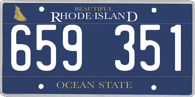 RI license plate 659351