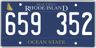 RI license plate 659352