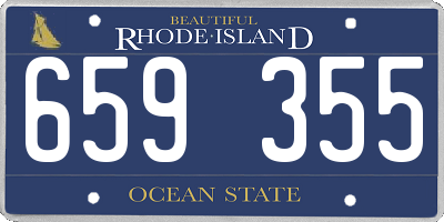 RI license plate 659355