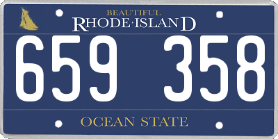 RI license plate 659358