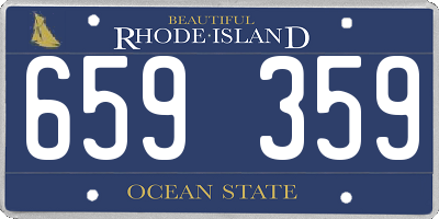 RI license plate 659359