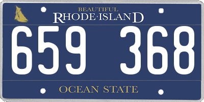 RI license plate 659368
