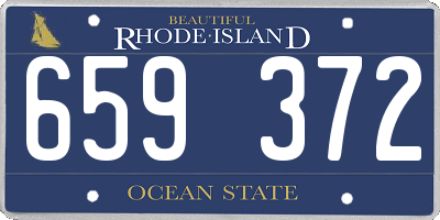 RI license plate 659372