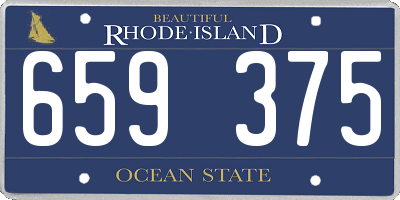RI license plate 659375