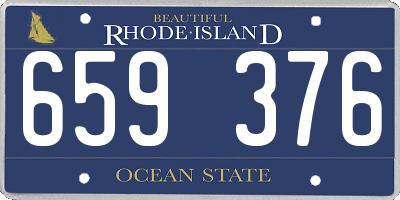 RI license plate 659376