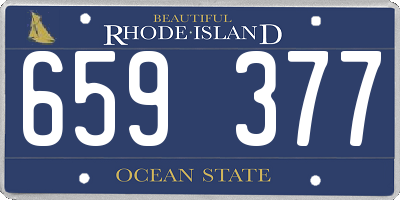 RI license plate 659377