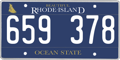 RI license plate 659378