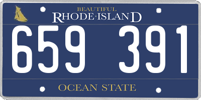 RI license plate 659391