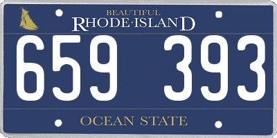 RI license plate 659393